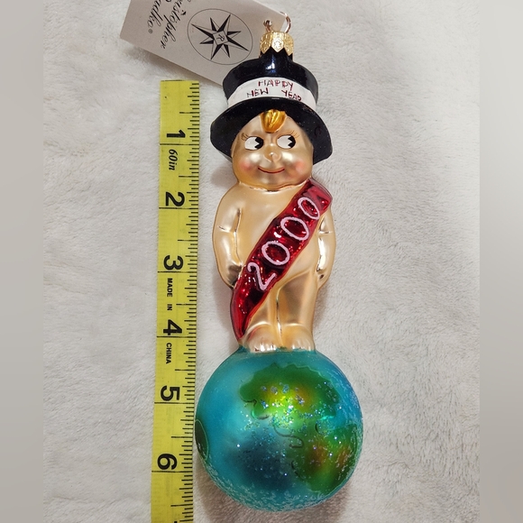 Christopher Radko NWT Millennium Munckin Glass Ornament - Picture 7 of 8